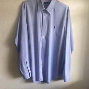 Polo by Ralph Lauren Men's Light Blue Dress Shirt